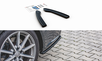 Bakre Sidosplitters Audi A6 C7 Avant S-Line/ S6 C7 Facelift / ABS Blank Svarta