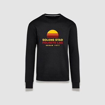 Sweatshirt Solens Stad Folkets Lag, svart