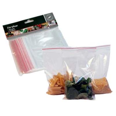 Påsar med zip-lås 12x18cm 30-pack