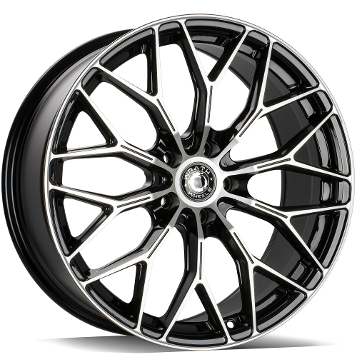 18" WRATH WHEELS WF16 - BLACK POLISHED