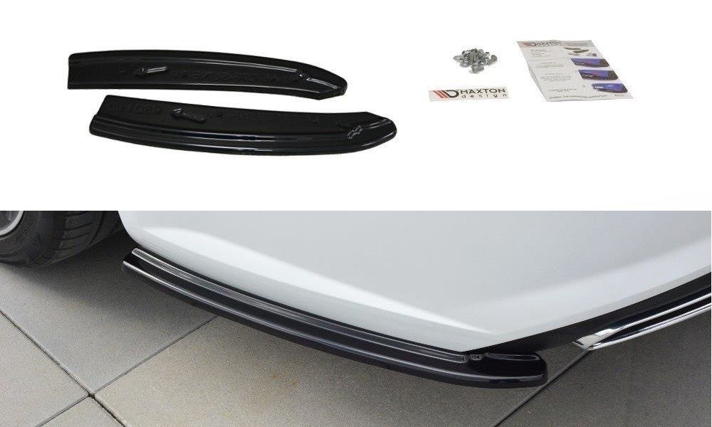 Bakre Sidosplitters Audi A6 C7 Avant S-Line/ S6 C7 Facelift / ABS Blank Svarta