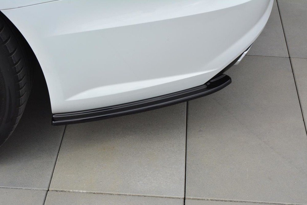 Bakre Sidosplitters Audi A6 C7 Avant S-Line/ S6 C7 Facelift / ABS Blank Svarta - 7