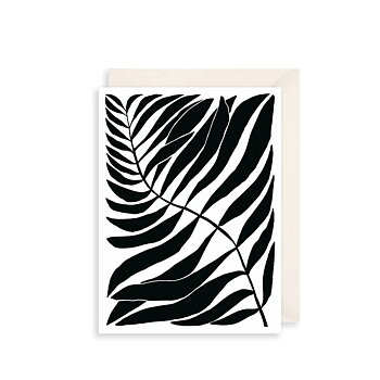 Tropical Fern Greetings Card