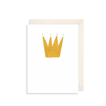  Golden Crown Greetings Card
