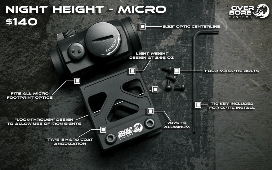 Overbore systems Night Height Micro - 2