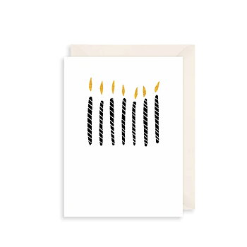 Birthday Candles Greetings Card