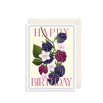 Blackberry Greetings Card