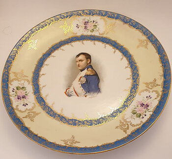 Napoleon wall plate antique