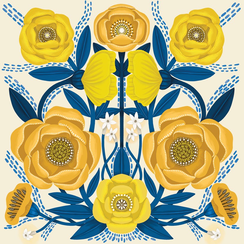 Yellow Petal, Greeting Card