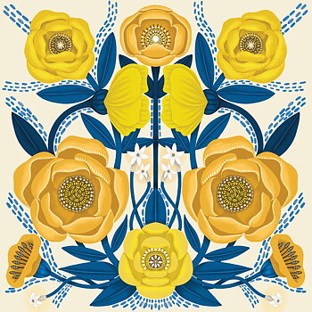 Yellow Petal, Greeting Card