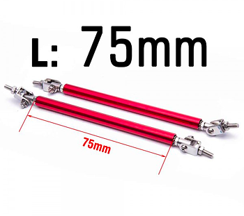Universal Spoilerstag 125mm-175mm - RÖD 