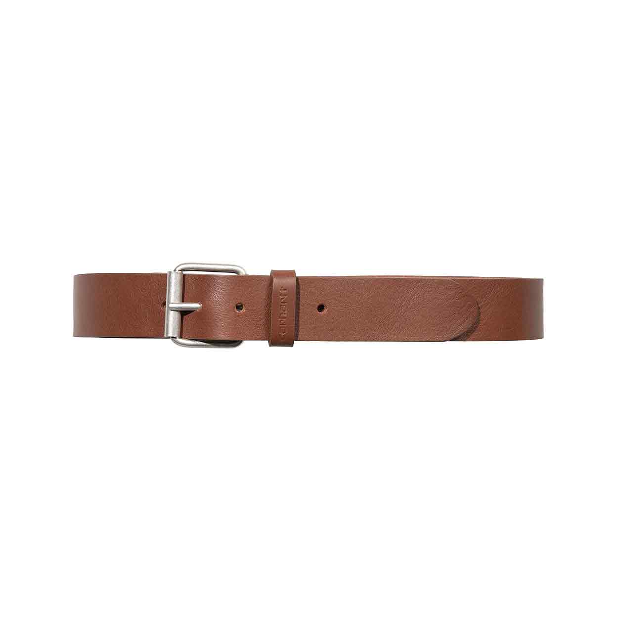 Carhartt WIP - Script Belt Leather Cognac/Silver