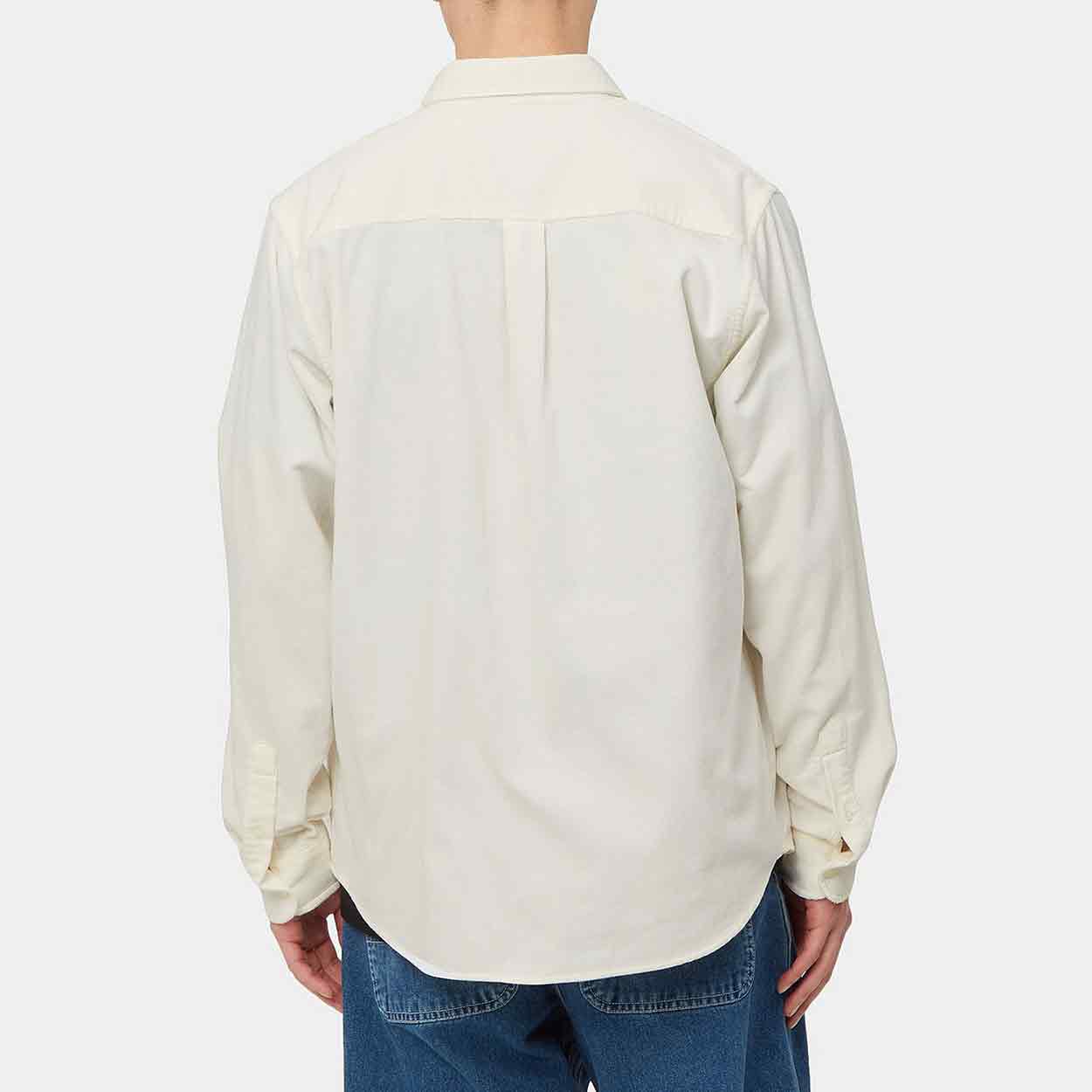 Carhartt WIP - Madison Fine Cord Long Sleeve Shirt Wax/Black - 3
