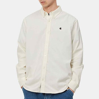 Carhartt WIP - Madison Fine Cord Long Sleeve Shirt Wax/Black
