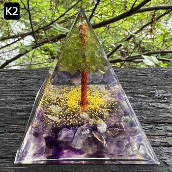 Orgonit Pyramider med  Kristallträd 