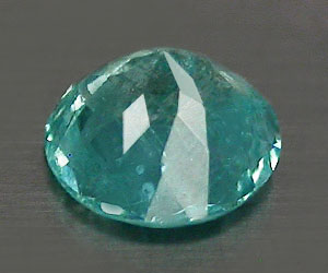 Hermosa apatita azul paraiba natural de corte redondo de 4,2 mm - 2