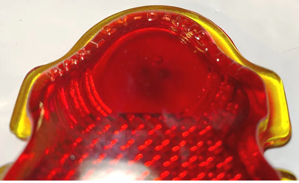 Rött Glas Tombstone,Av Glas Txt - 2