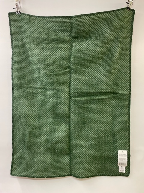 Värmande grön filt i ekologisk lammull 93x70 cm