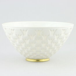 Gunnar Nylund (Candia 1933) White Bowl with Crown Relief 19 cm <with Box>