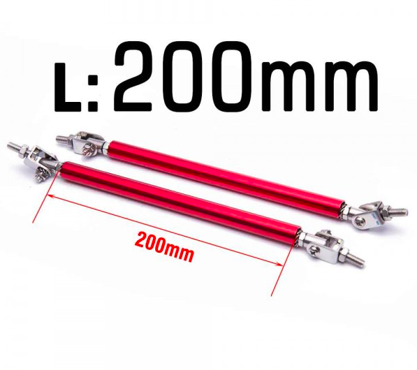 Universal Spoilerstag 250mm-300mm - RÖD