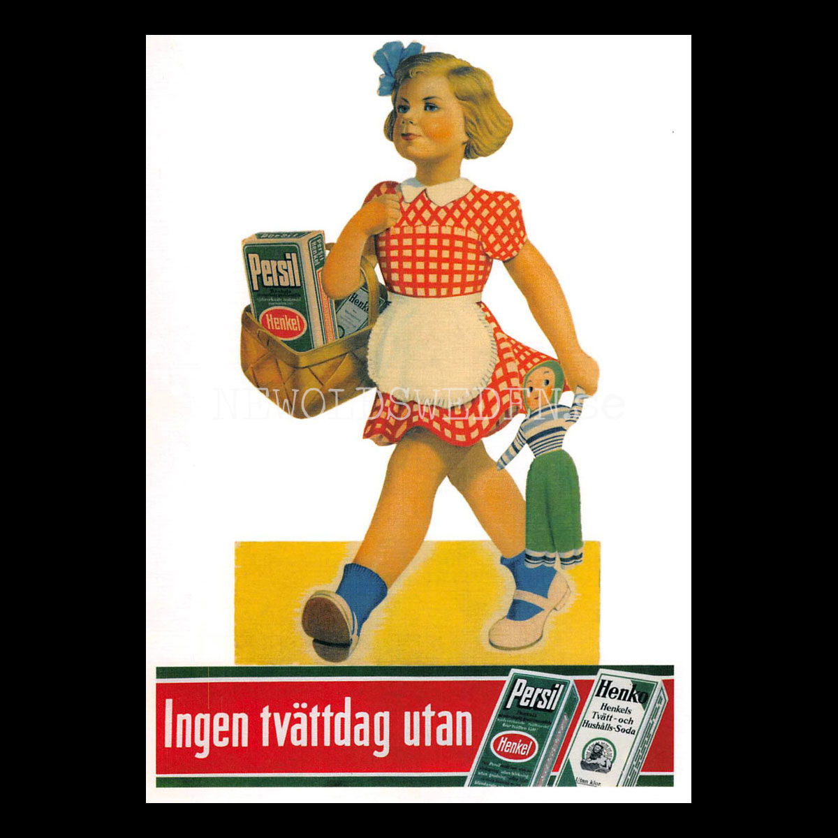 PERSIL HENKO HENKEL Ingen tvättdag utan PERSIL HENKO HENKEL - Vykort A5