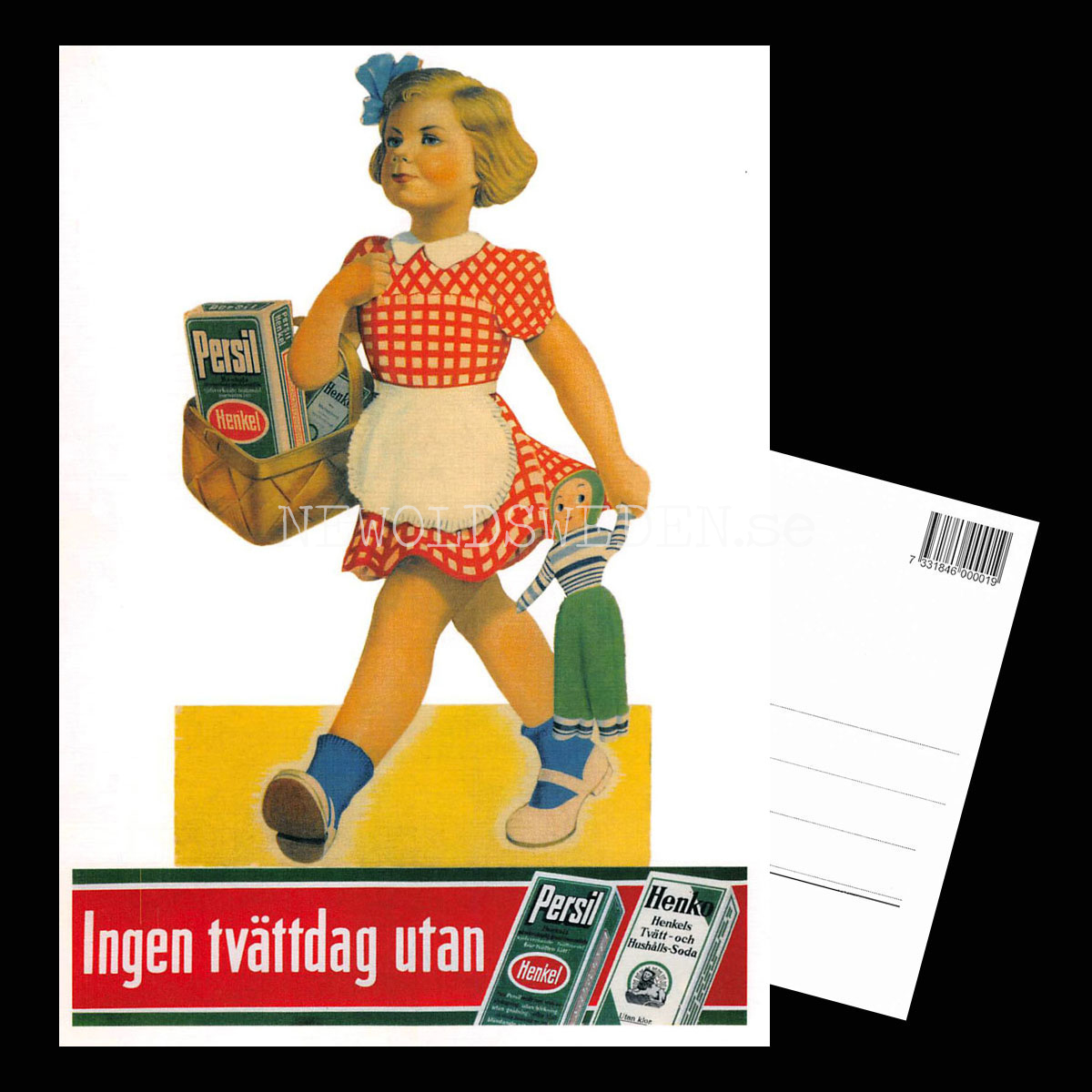 PERSIL HENKO HENKEL Ingen tvättdag utan PERSIL HENKO HENKEL - Vykort A5 - 3