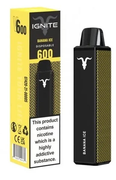 Ignite 600 Engångs Vape - Banana Ice