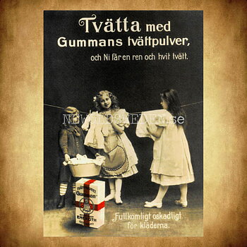 AB Eneroth Göteborg - Gummans Tvättpulver - AB Eneroth Göteborg - Vykort A5