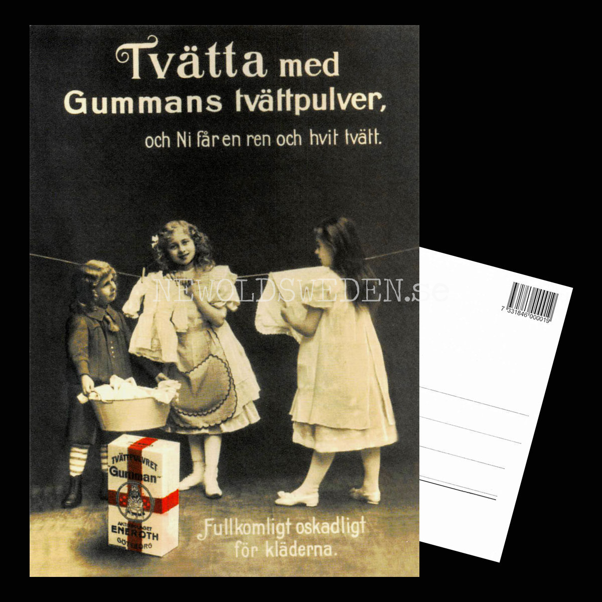 AB Eneroth Göteborg - Gummans Tvättpulver - AB Eneroth Göteborg - Vykort A5 - 3