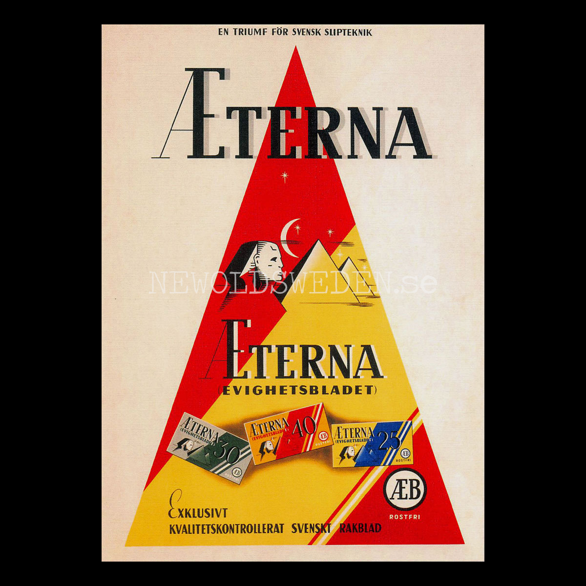 ETERNA SVENSKA RAKBLAD - Vykort A5