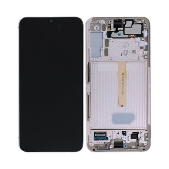 Original Samsung Galaxy S22 Plus Skärm med LCD Display - Vit/Cream/Blå