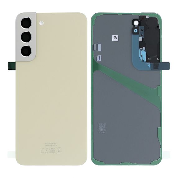 Original Samsung Galaxy S22 Plus (SM-S906B) Baksida med tejp  - Cream