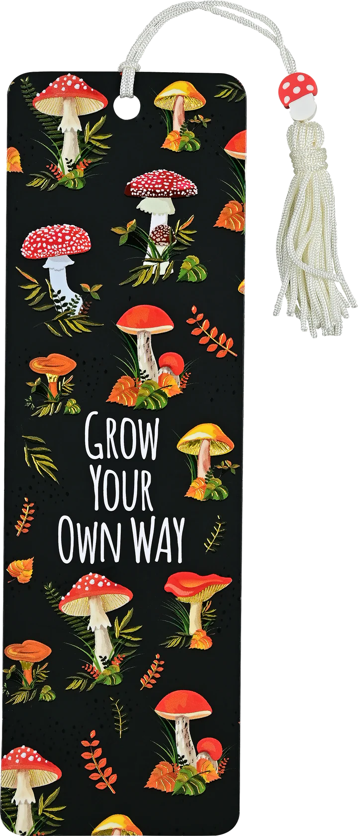 Mushrooms Beaded Bookmark