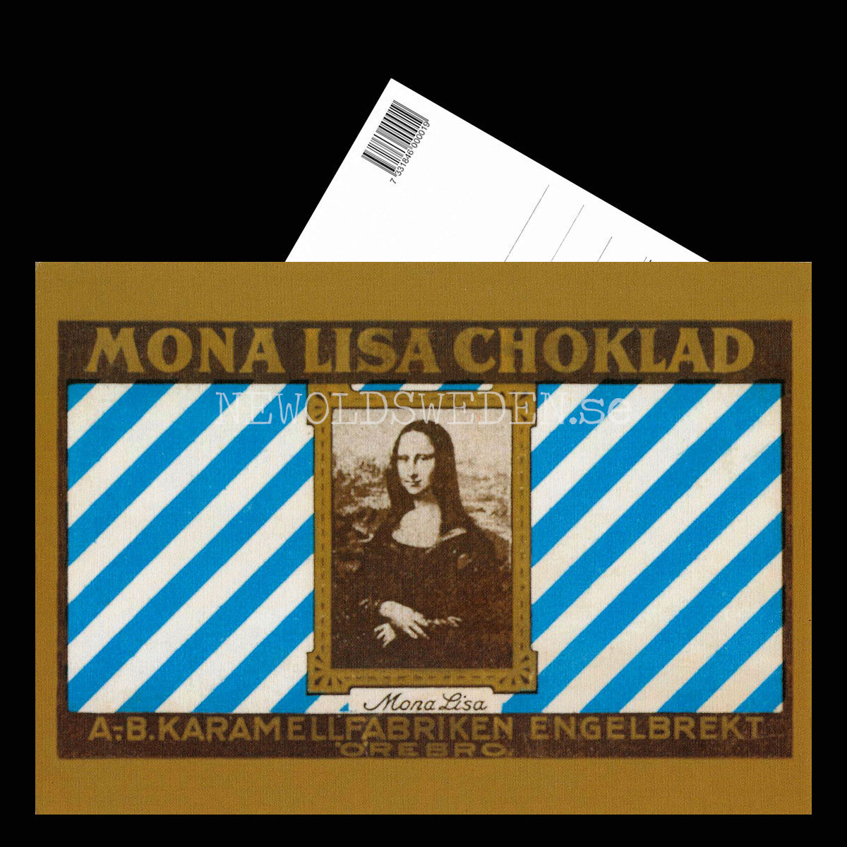 KARAMELL FABRIKEN ÖREBRO - MONA LISA CHOKLAD - Vykort A5 - 3