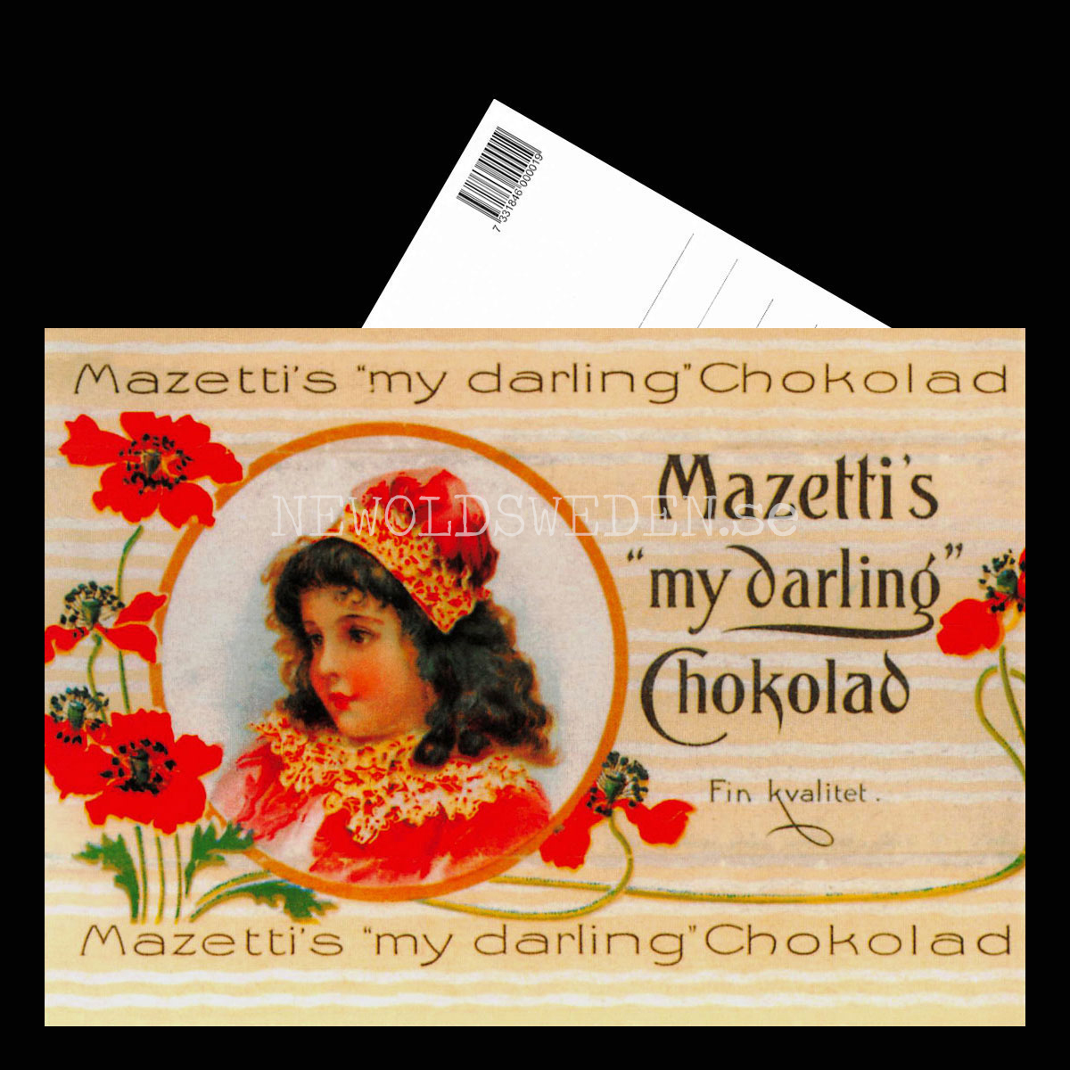 MAZETTI  - Mazetti´s "my darling Choklad" - Vykort A5 - 3
