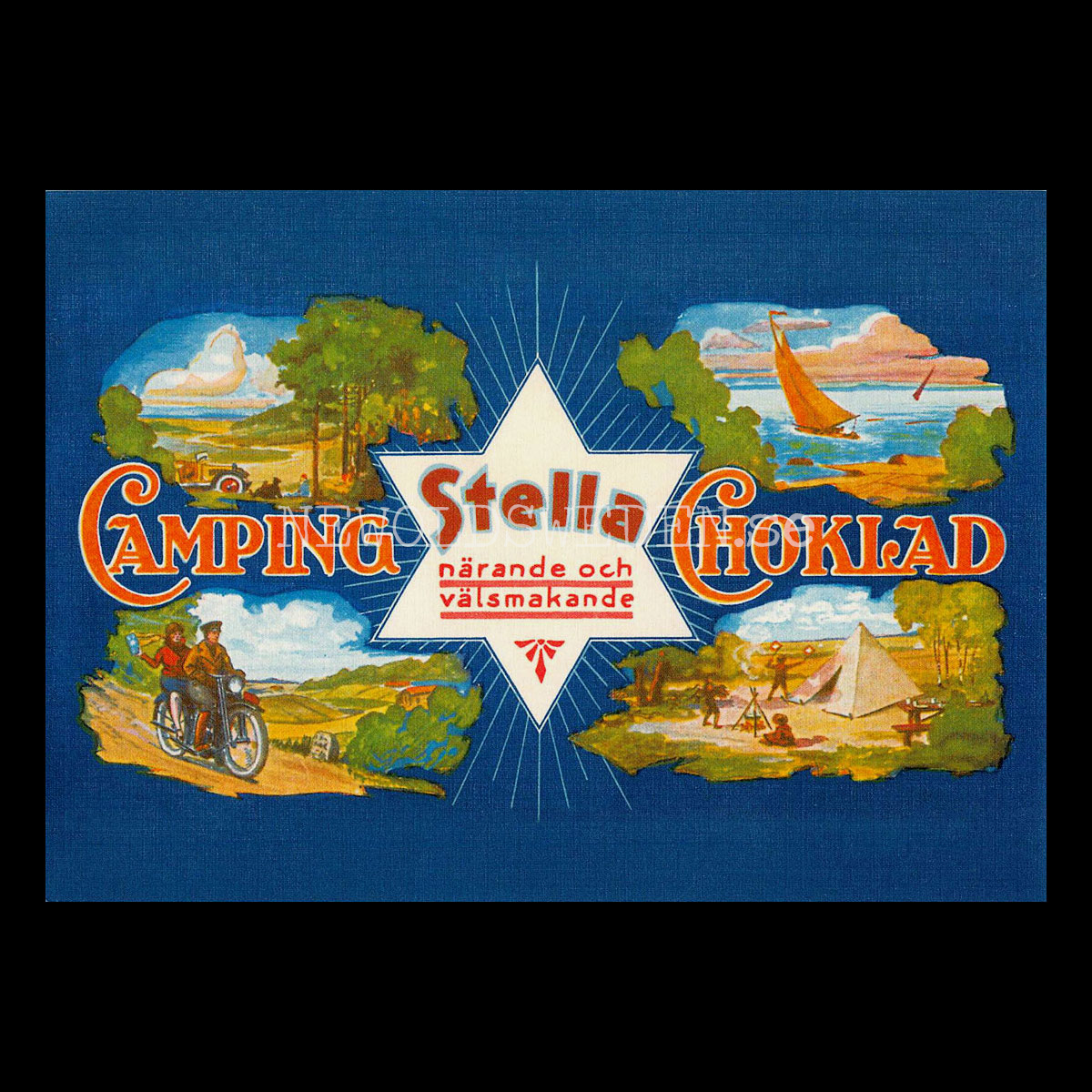 STELLA Camping Choklad - Vykort
