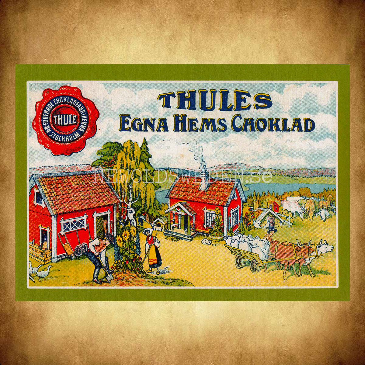 THULE EGNA HEMS CHOKLAD STOCKHOLM - Vykort A5 - 2