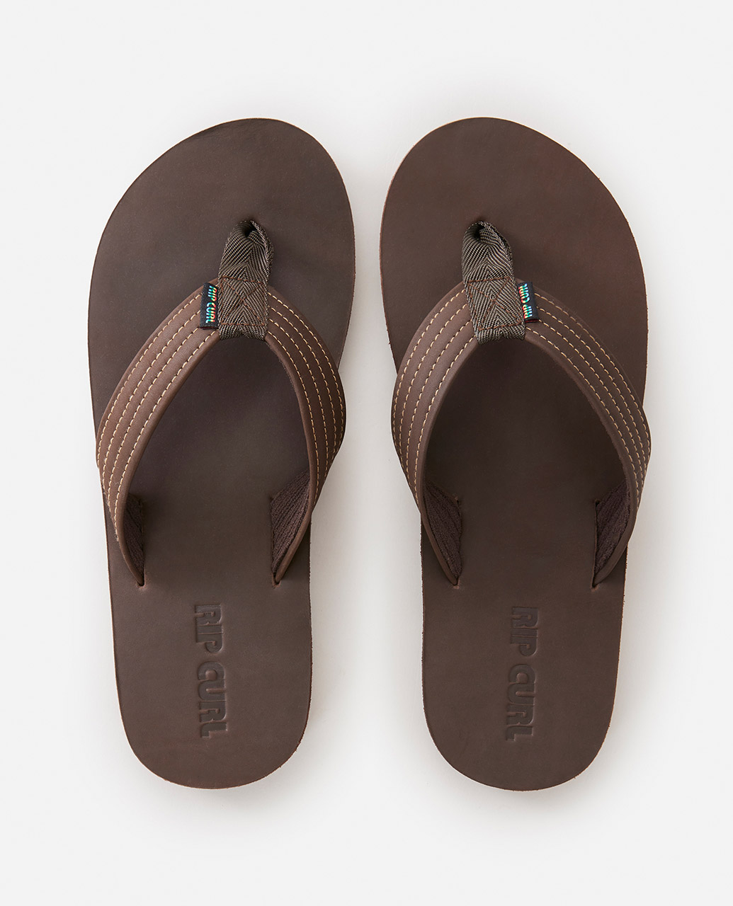 Rip Curl sandal Surf revival leather open toe dark brown - 4