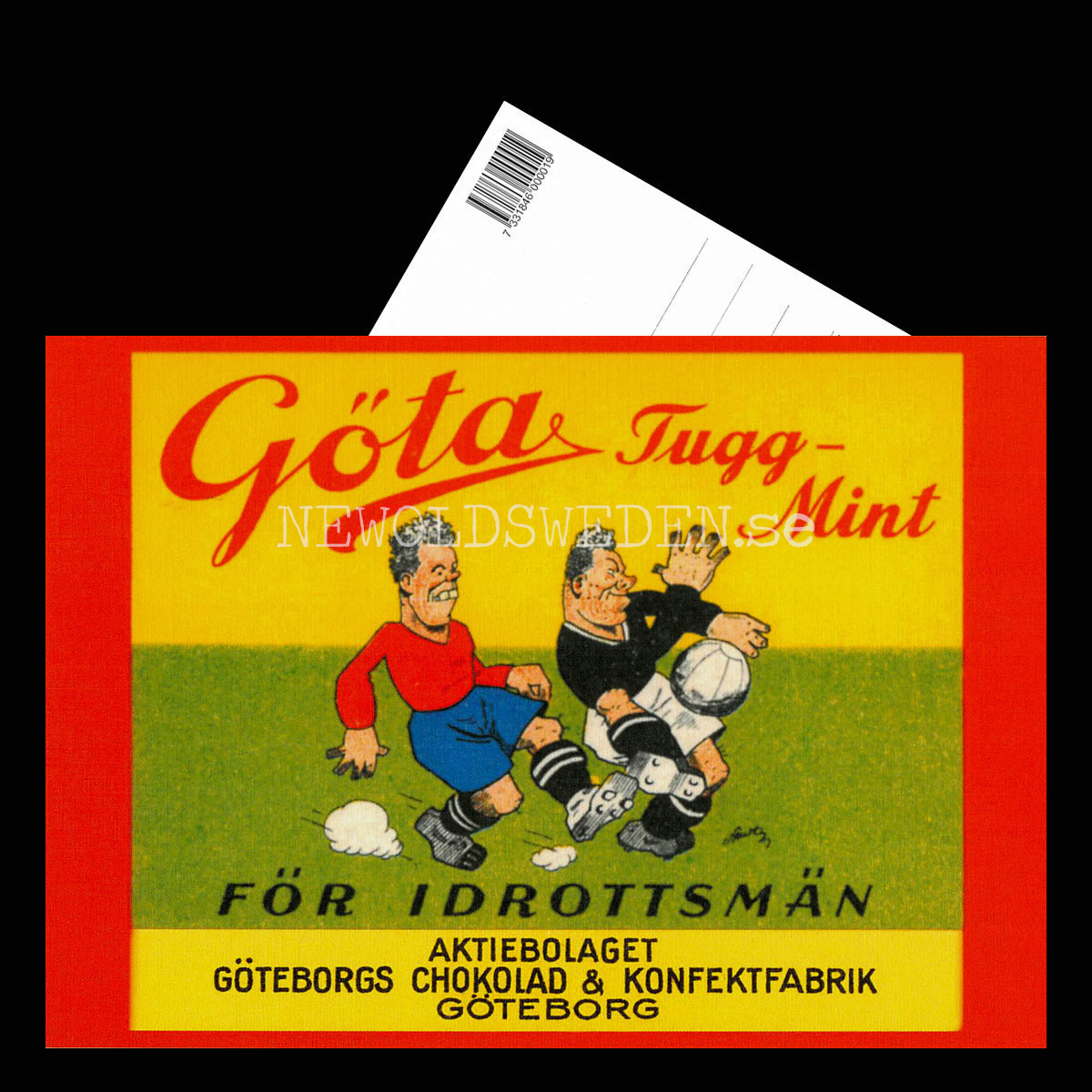 GÖTEBORGS CHOKLAD & KONFEKTFABRIK - Götas Tugg-Mint - Vykort A5 - 3