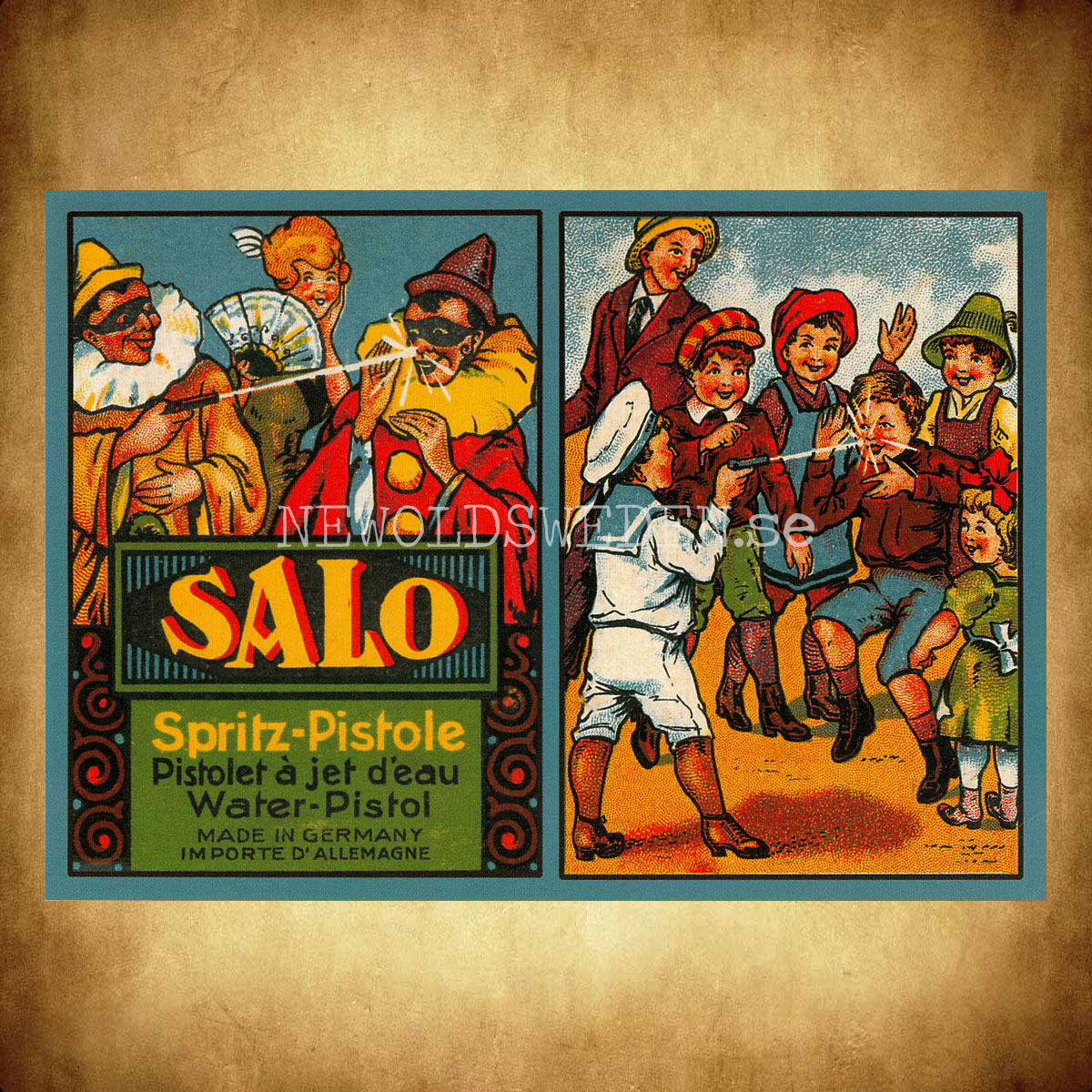 SALO Spritz-Pistole - Vykort A5 - 2