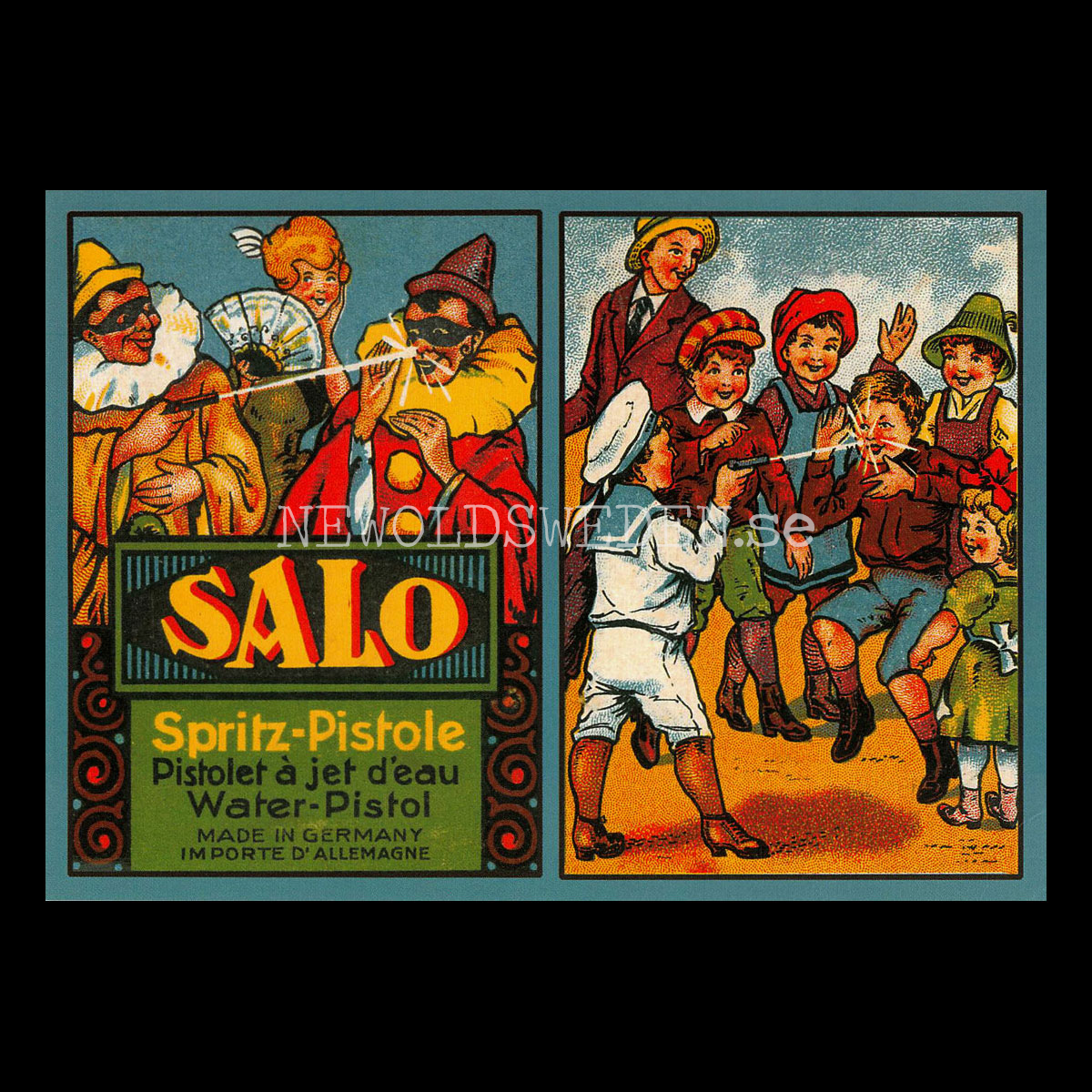 SALO Spritz-Pistole - Vykort A5
