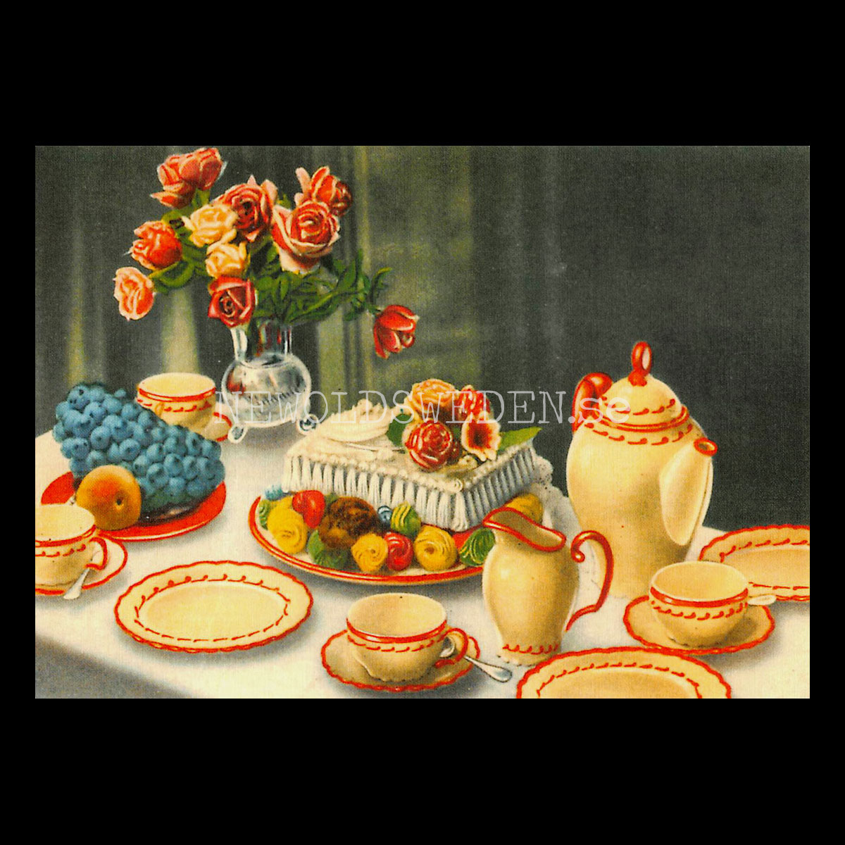 Grattiskort - Motiv från början 1900-talet - Vykort A5