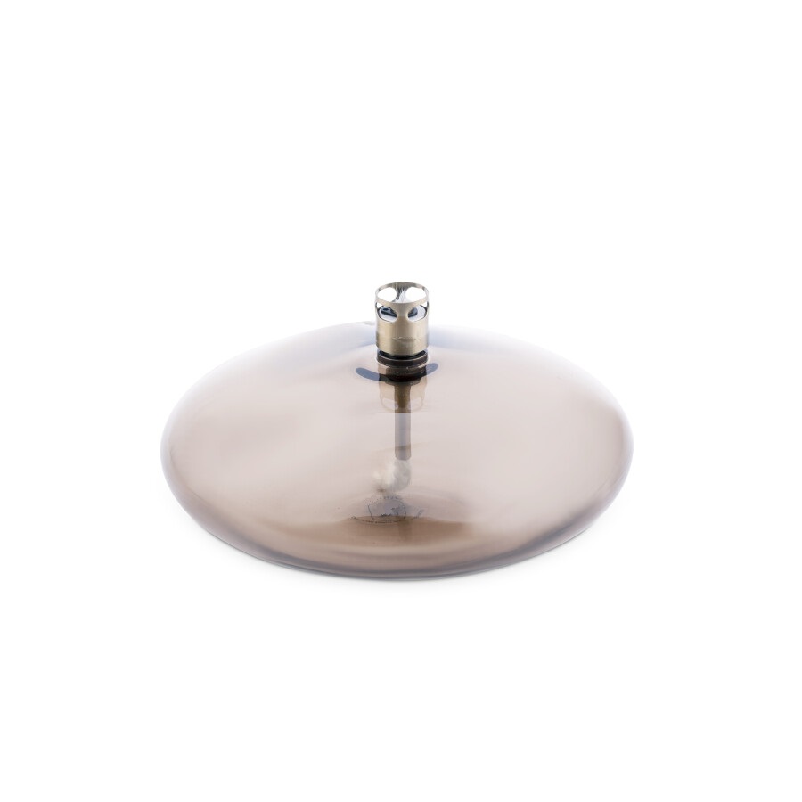 Oil lamp glass - Disc - Champagne/Beige - 14 cm - 4