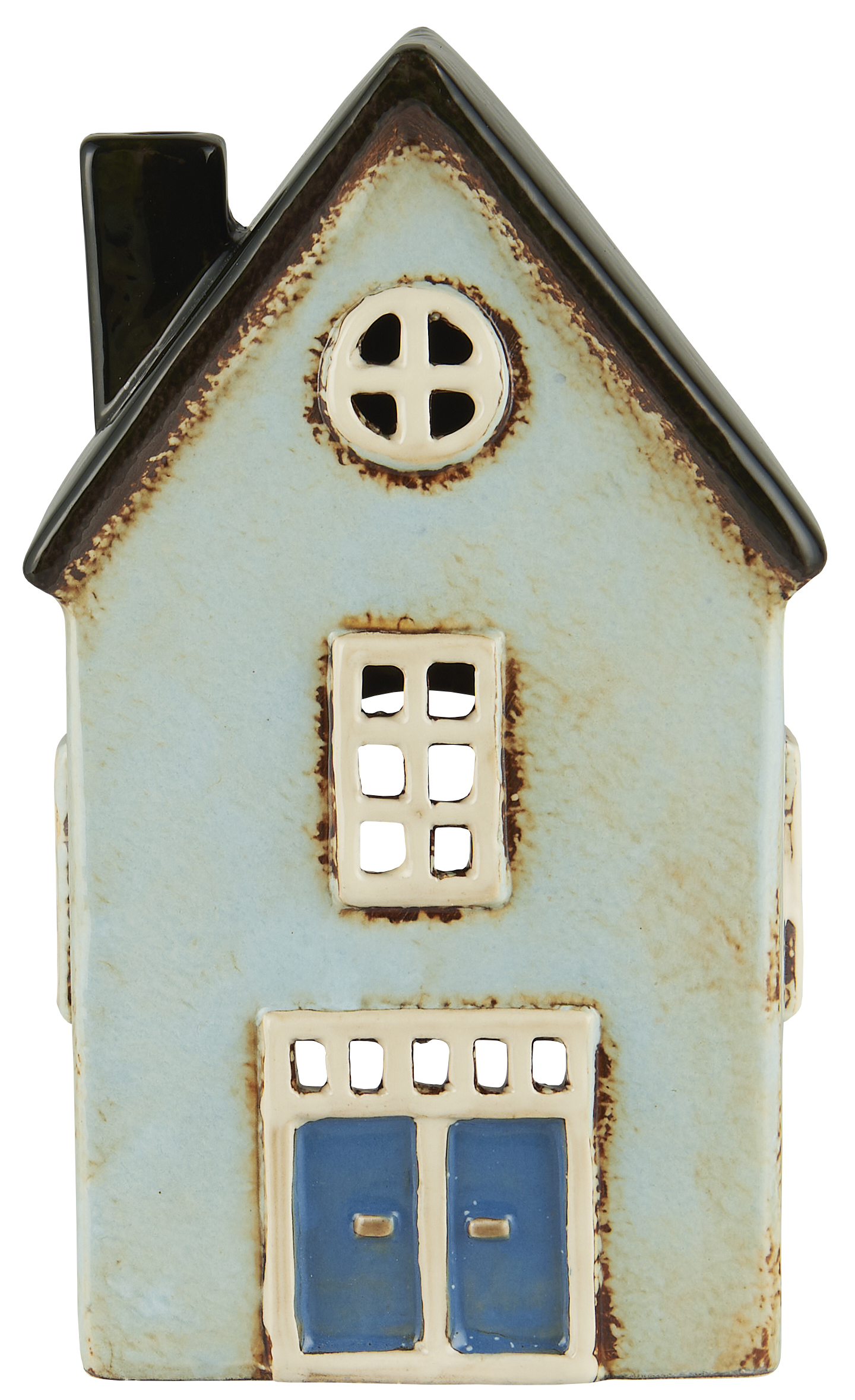Huslykta - Lykta hus - Nyhavn - Ljusblå - 19 cm - 8