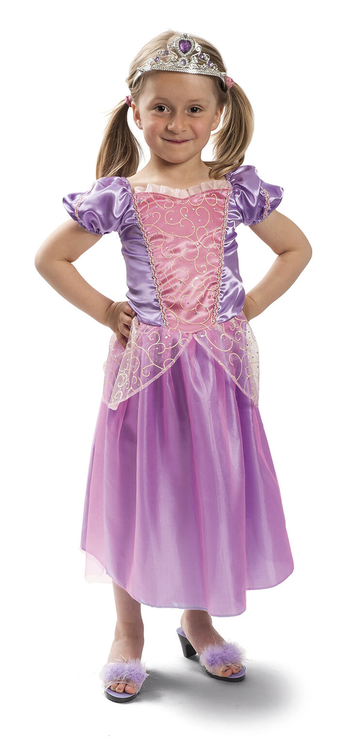 4-Girlz Prinsessklänning, Rapunzel 4-7 år