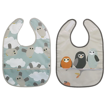 Rätt Start Haklapp 2-Pack - Owls