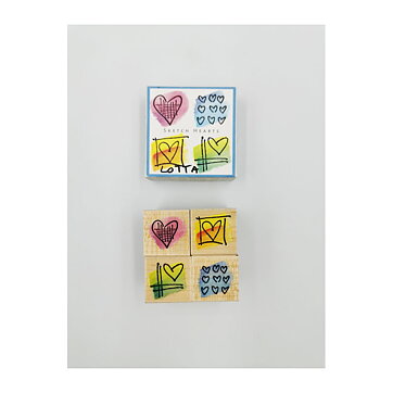 Hero Arts Rubber Stamps Second Hand -Sketch Hearts