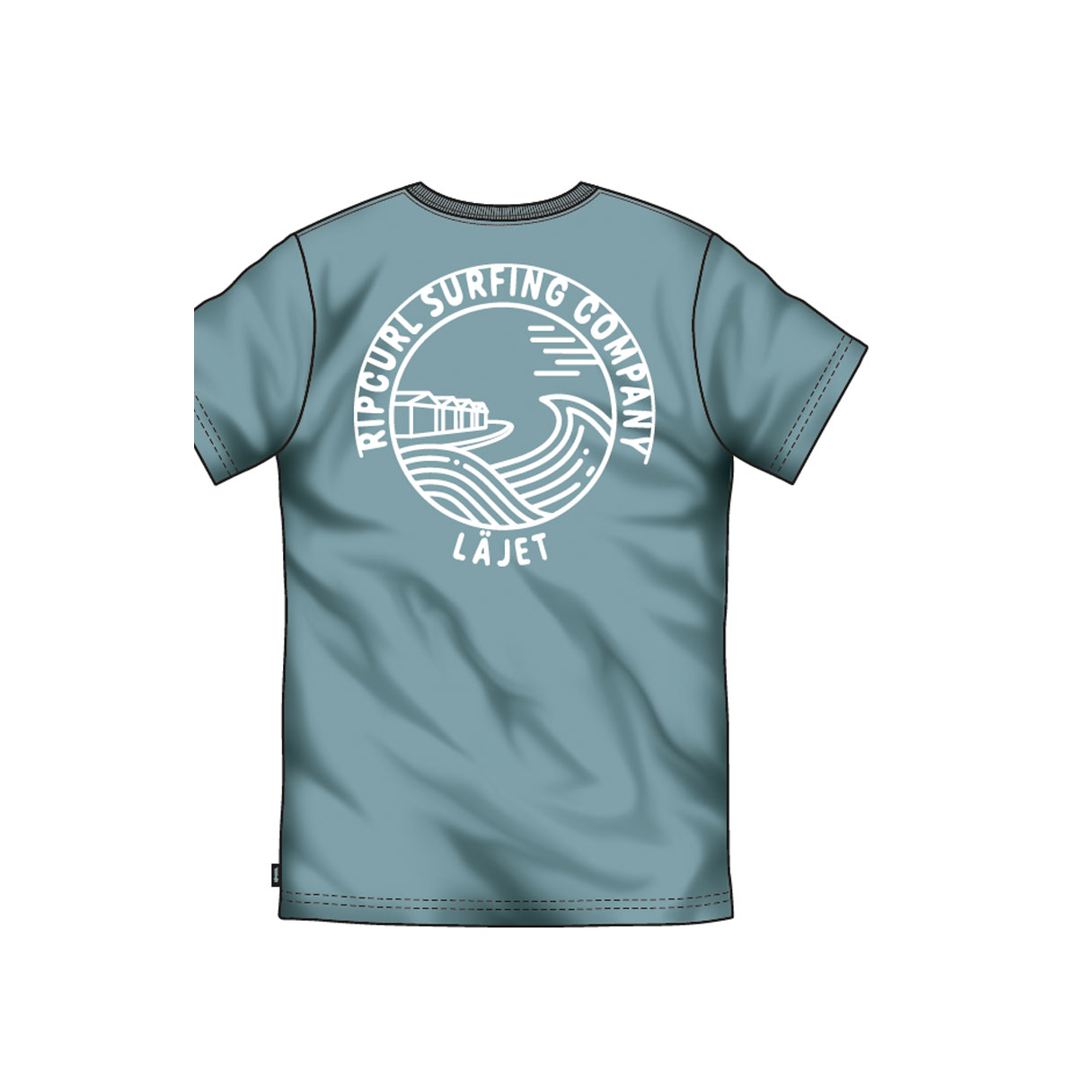 Rip Curl t-shirt Varberg läjet dusty blue - 4