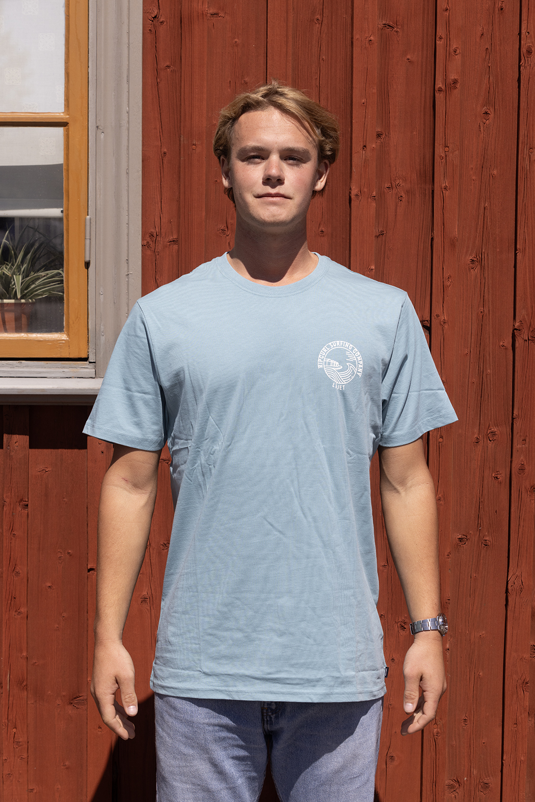 Rip Curl t-shirt Varberg läjet dusty blue - 2