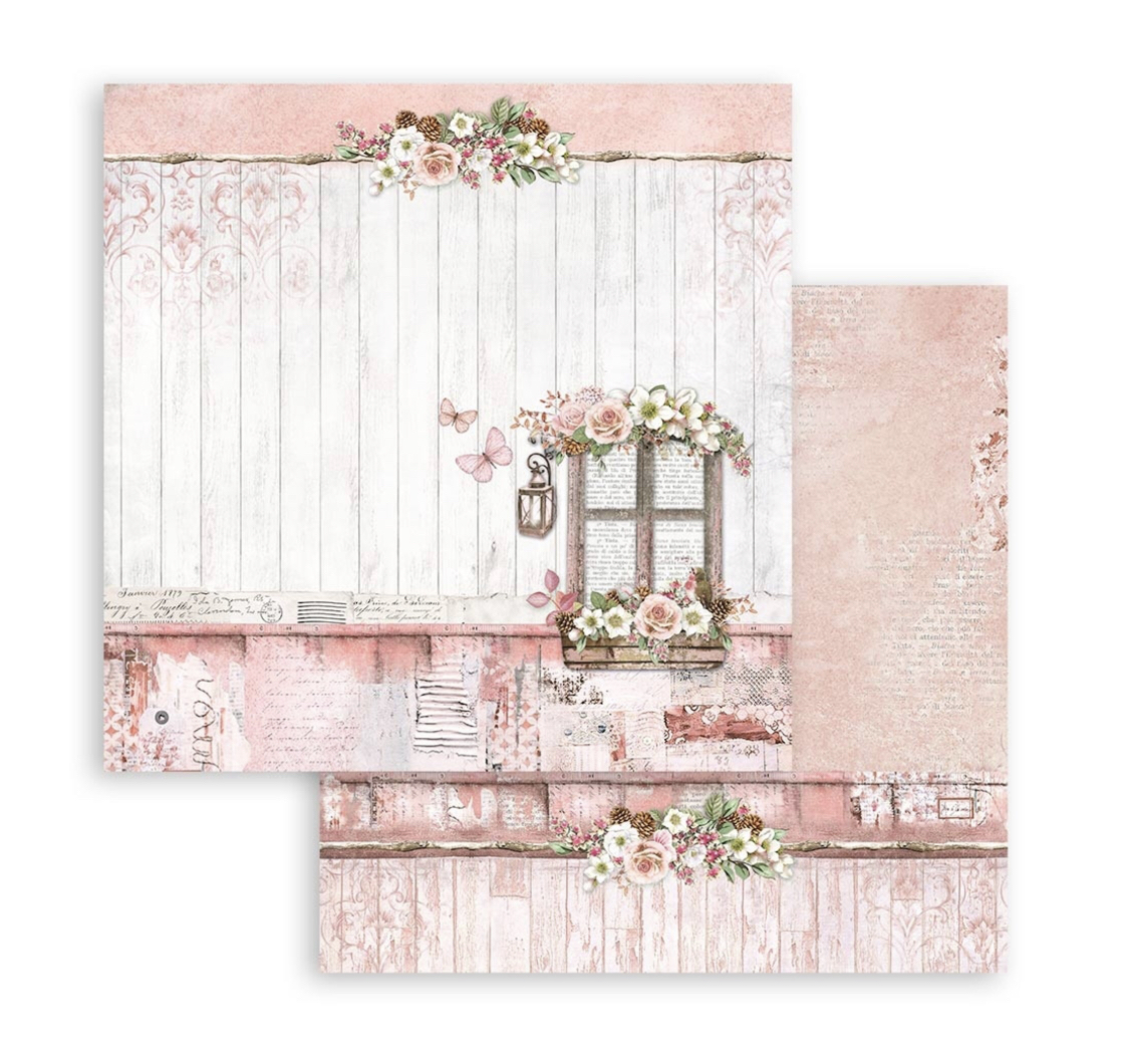 Stamperia Paper Pad 8X8 - Roseland - 2